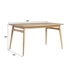 Mid-Century Modern 59 Wood Dining Table