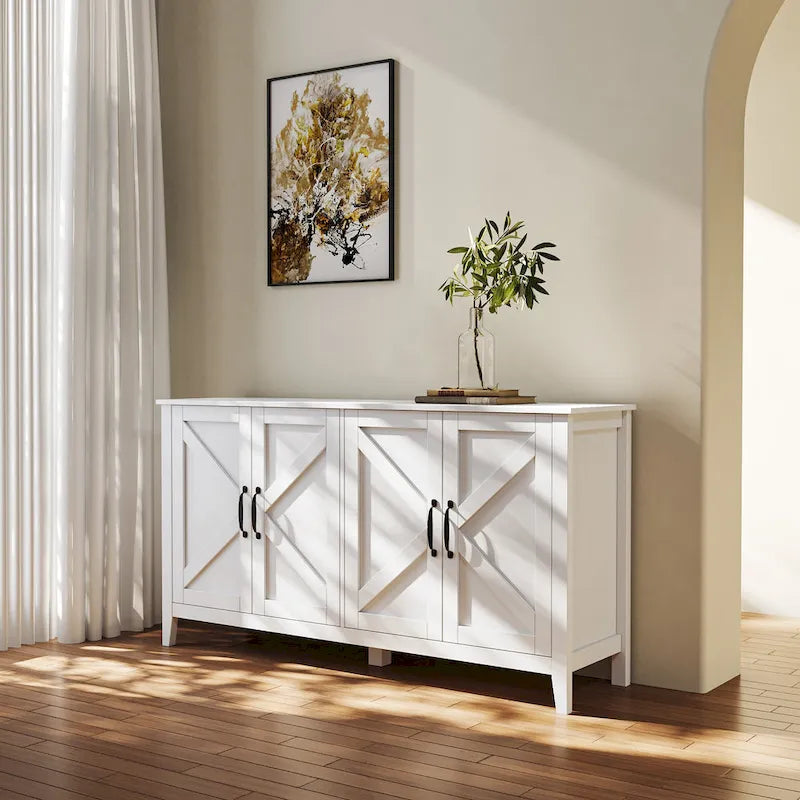 59.06 Modern TV Stand with Doors & Shelves