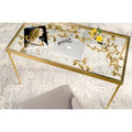  Marylin Antique Gold Leaf Butterfly Desk