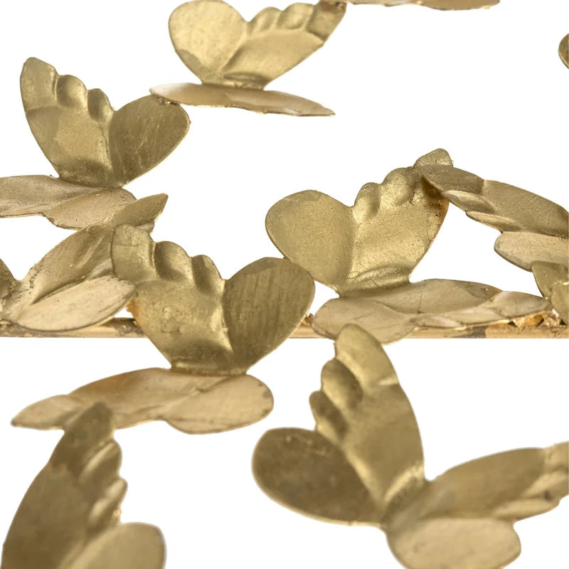 Marylin Antique Gold Leaf Butterfly Desk