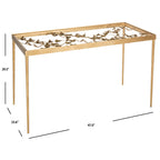 Marylin Antique Gold Leaf Butterfly Desk