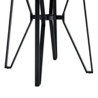 Netia 3-Piece Counter-Height Bar Set with Boucle Upholstered Chairs and Metal Table Base by