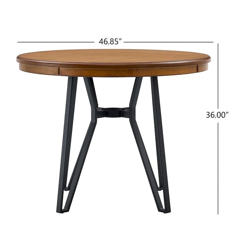 Netia 3-Piece Counter-Height Bar Set with Boucle Upholstered Chairs and Metal Table Base by