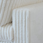Oversized Deep Plush Cloud Sofa Couch, Modular Sectional Sofa with Ottoman