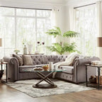 Knightsbridge Scrolled Arm Chesterfield Sectional by