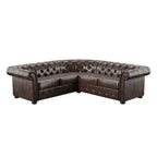 Knightsbridge Scrolled Arm Chesterfield Sectional by