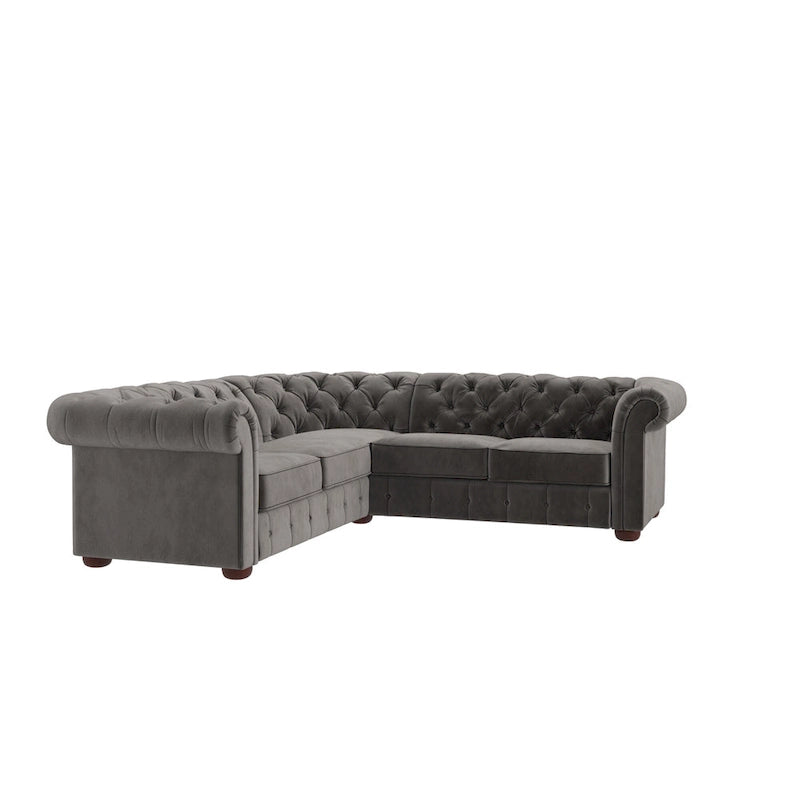 Knightsbridge Scrolled Arm Chesterfield Sectional by