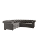 Knightsbridge Scrolled Arm Chesterfield Sectional by