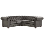 Knightsbridge Scrolled Arm Chesterfield Sectional by