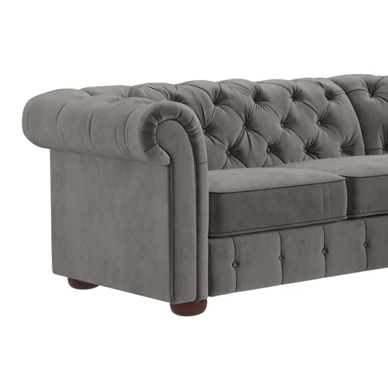 Knightsbridge Scrolled Arm Chesterfield Sectional by