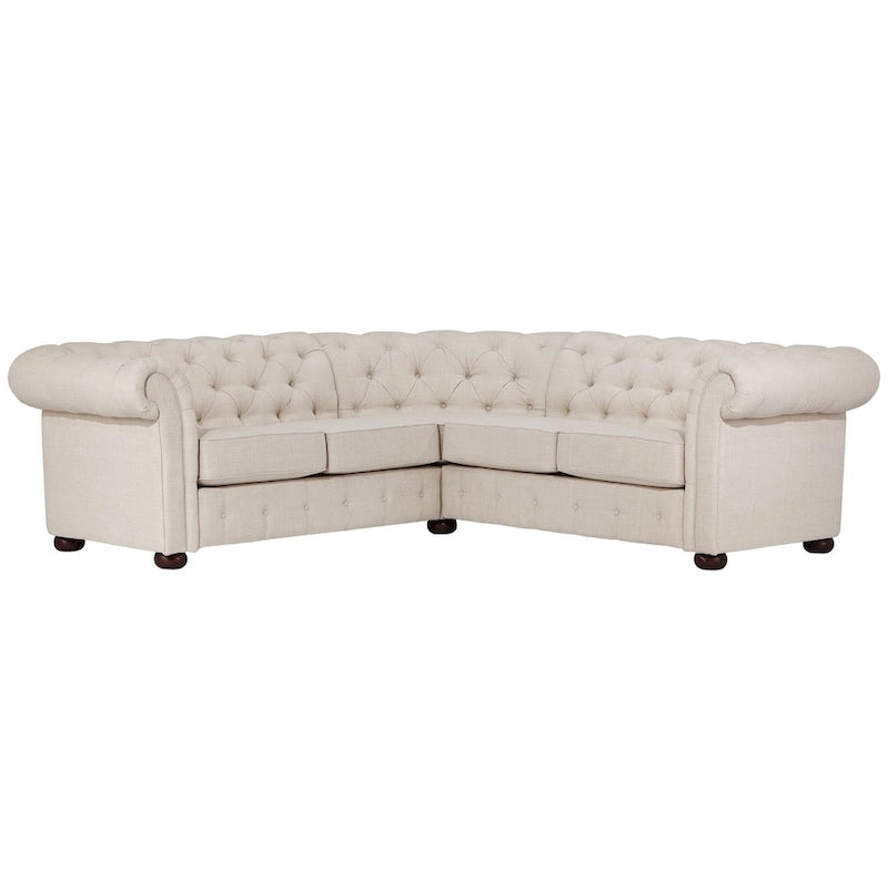 Knightsbridge Scrolled Arm Chesterfield Sectional by