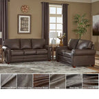 Made in USA  Top Grain Leather Sofa and Loveseat Set