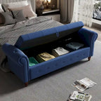 Modern Storage Bench Bed Bench with Rolled Arms