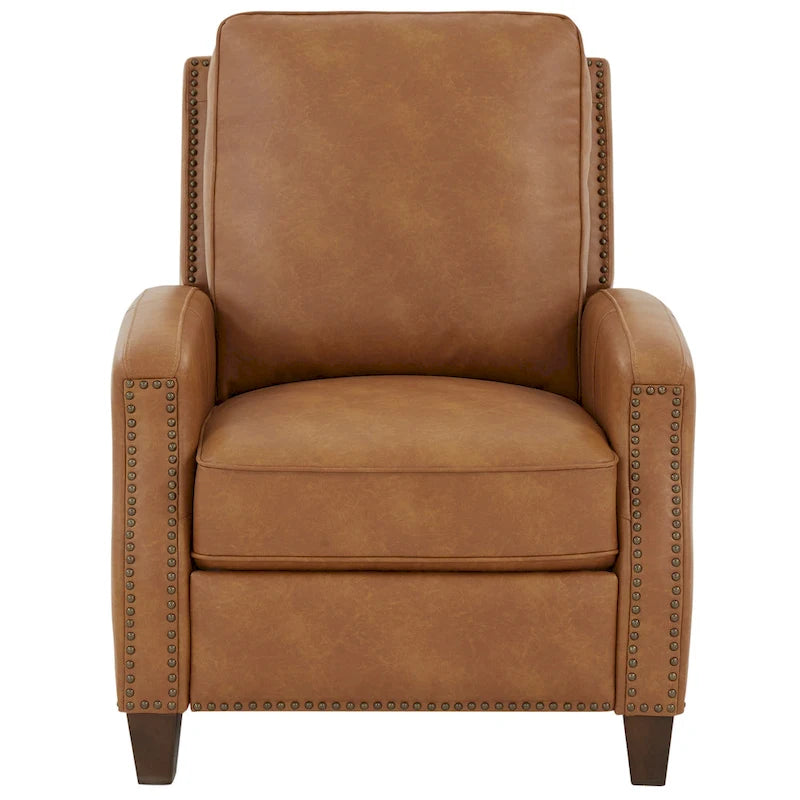 Julian Faux Leather Push Back Recliner by
