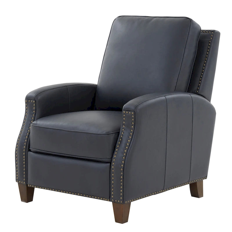 Julian Faux Leather Push Back Recliner by