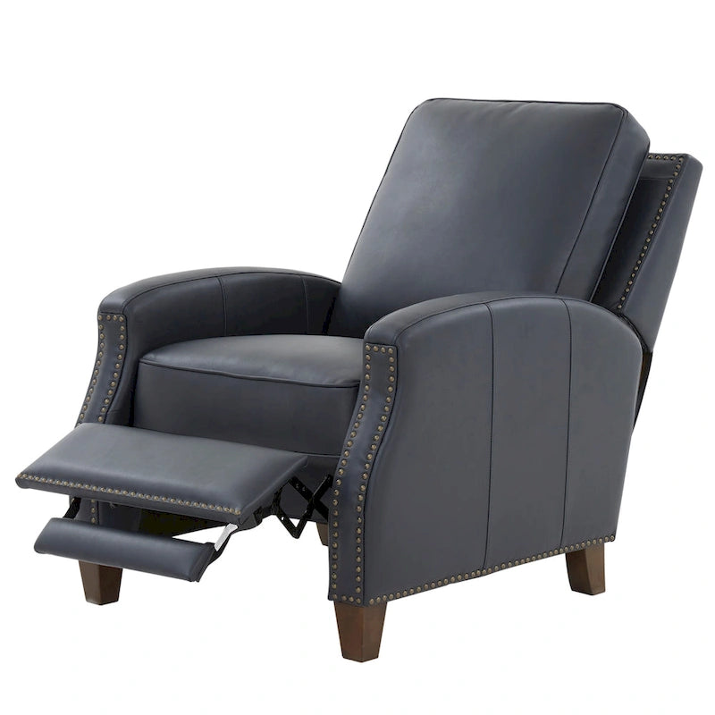 Julian Faux Leather Push Back Recliner by