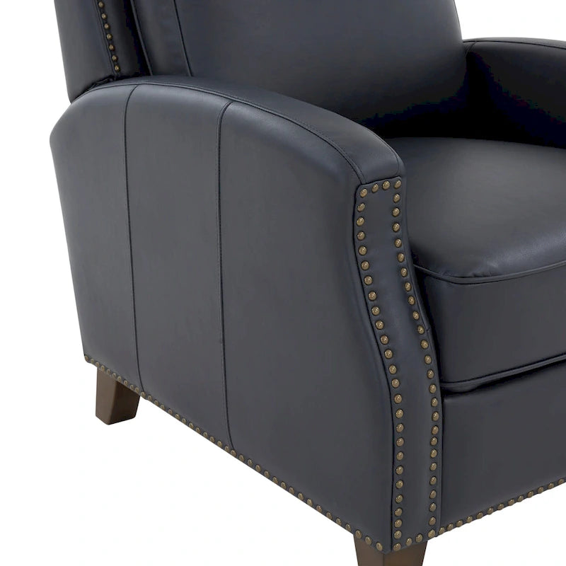 Julian Faux Leather Push Back Recliner by