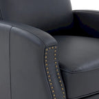Julian Faux Leather Push Back Recliner by