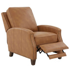 Julian Faux Leather Push Back Recliner by
