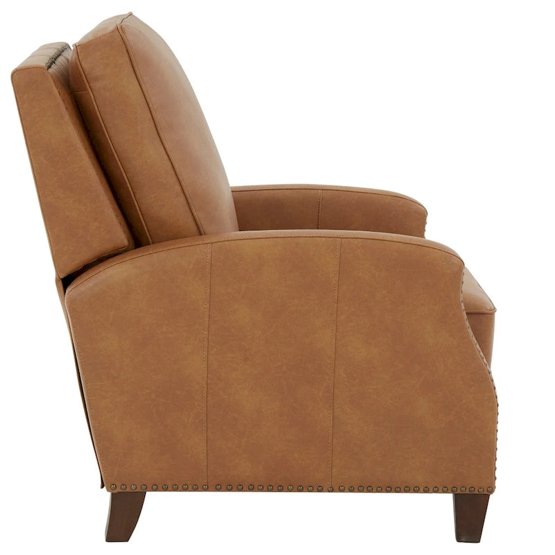 Julian Faux Leather Push Back Recliner by