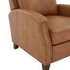 Julian Faux Leather Push Back Recliner by