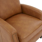 Julian Faux Leather Push Back Recliner by