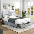 Honeycomb Modern Grey Velvet Headboard Storage Guest Bed by 