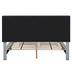 Honeycomb Modern Grey Velvet Headboard Storage Guest Bed by