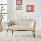 Galena Mid-century Modern Glam Loveseat by