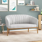 Galena Mid-century Modern Glam Loveseat by