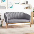 Galena Mid-century Modern Glam Loveseat by