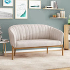 Galena Mid-century Modern Glam Loveseat by