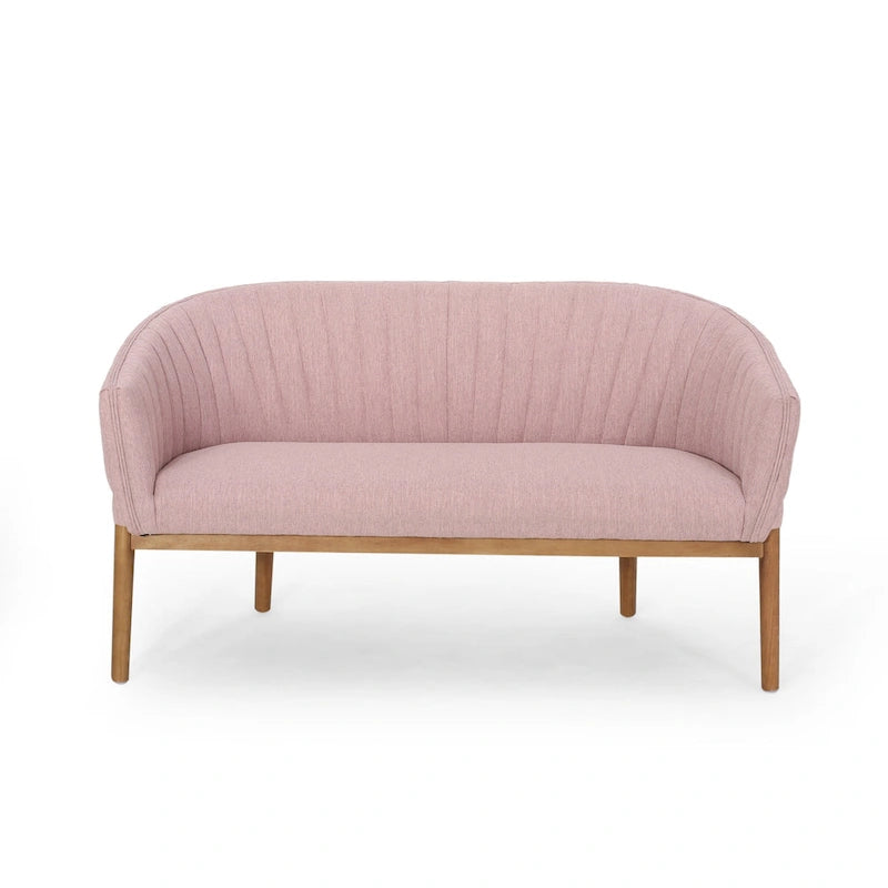 Galena Mid-century Modern Glam Loveseat by