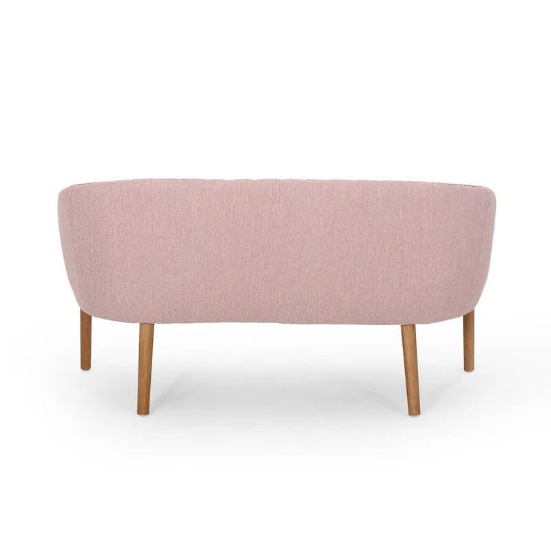 Galena Mid-century Modern Glam Loveseat by