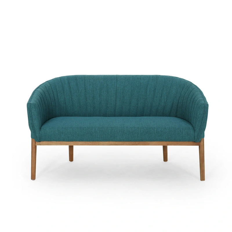 Galena Mid-century Modern Glam Loveseat by