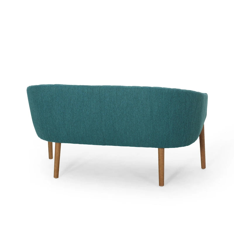 Galena Mid-century Modern Glam Loveseat by