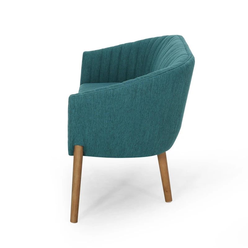 Galena Mid-century Modern Glam Loveseat by