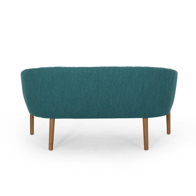 Galena Mid-century Modern Glam Loveseat by