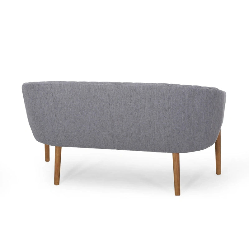 Galena Mid-century Modern Glam Loveseat by