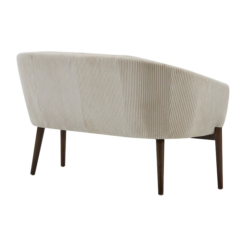 Galena Mid-century Modern Glam Loveseat by