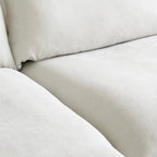 L-Shaped Linen Sectional Sofa Modern Comfortable Sofa