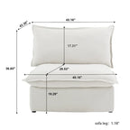 L-Shaped Linen Sectional Sofa Modern Comfortable Sofa