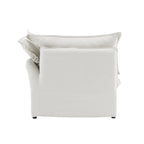L-Shaped Linen Sectional Sofa Modern Comfortable Sofa