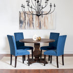 Fordsville 5-piece Dining Set, Pedestal Round Table with 4 Stylish Chairs