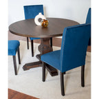 Fordsville 5-piece Dining Set, Pedestal Round Table with 4 Stylish Chairs