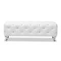 Heston Crystal Tufted Modern Bench