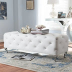  Heston Crystal Tufted Modern Bench