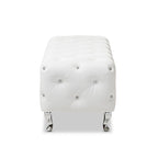 Heston Crystal Tufted Modern Bench