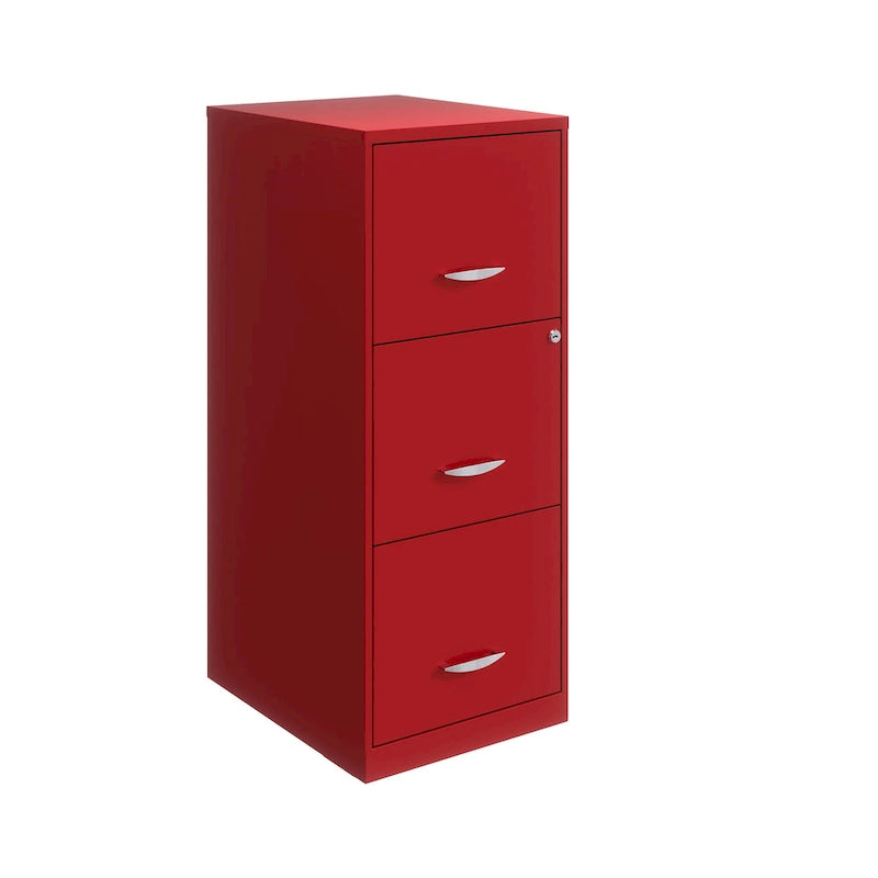 Lava Red 3-Drawer Vertical File Cabinet