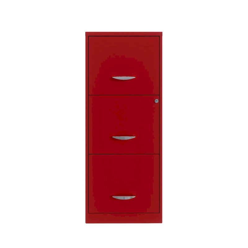 Lava Red 3-Drawer Vertical File Cabinet